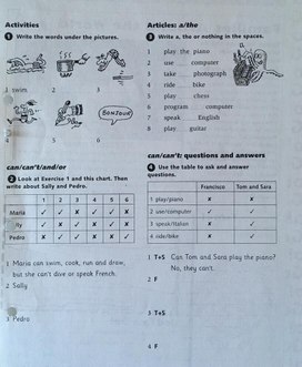 Раздаточный материал по английскому языку ( 5-6 класс)