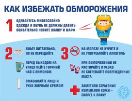 Обложка для материала как избежать обморожения