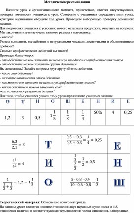 Обложка для материала 6. Методические рек к проведению урока. Вариант 1