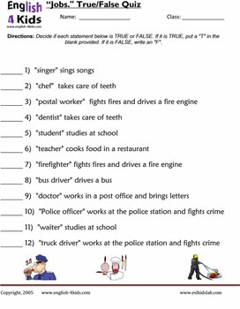 Упражнения к уроку английского языка по теме "Профессии" (6 класс)