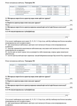 Обложка для материала Формативті бағалау тапсырма 1