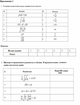 Обложка для материала Свойства арифметического квадратного корня_Приложение 1 к уроку №4 (1)