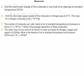 Обложка для материала principles of molecular-kinetic theory Ideal gas Homework