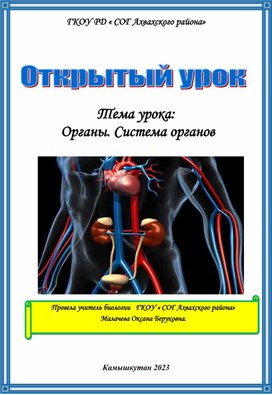 Обложка для материала Открытый урок