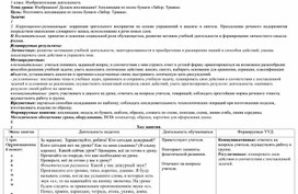 Технологическая карта урока по ИЗО "Аппликация из полос бумаги "Забор. Травка""