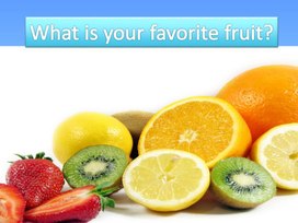 Игра-презентация по английскому языку на тему:"Favorite fruits"