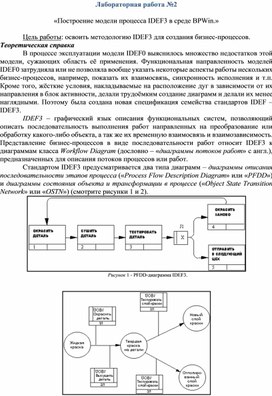 Обложка для материала Построение модели процесса IDEF3 в среде BPWin