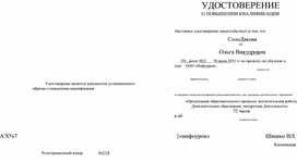 Обложка для материала Удостоверение PK366933
