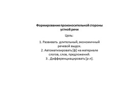 Обложка для материала Формирование произносительной стороны устной речи (Начальная школа, слабослышащее отделение)