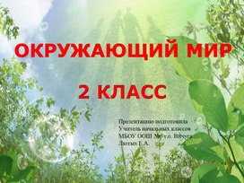 Обложка для материала Презентация к уроку окружающего мира "Птицы"