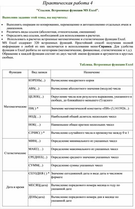 Обложка для материала Табличный процессор Microsoft Excel