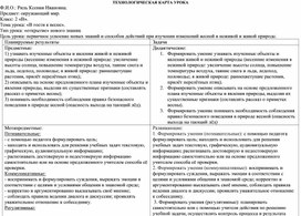Обложка для материала Технологическая карта урока по окружающему миру