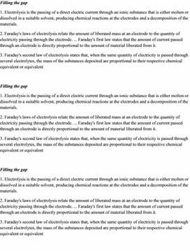 Обложка для материала 5Electric current in solutions and fused electrolytes.  Law of Electrolysis