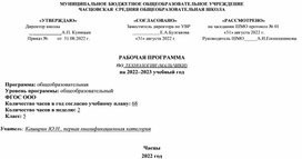 Рабочая программа по технологии 5 класс на 2022-2023 учебный год