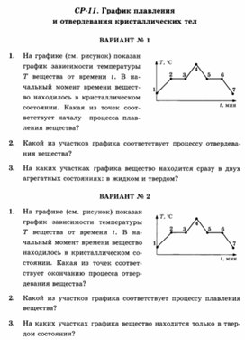 Обложка для материала Урок физики самостоятельная работа по физике 8 класс
