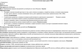 Технологическая карта по немецкому языку по теме "Покупки"