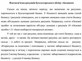 Обложка для материала Взаємозв'язок рахунків бухгалтерського обліку з балансом