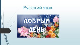 Презентация по русскому языку. ПНШ. 4 класс