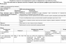 Обложка для материала Обобщение изученного материала по теме «Америка» через путешествие по городам-гигантам, определенным по диаграмме средствами MS Excel