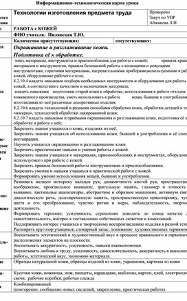 Конспект урока 2 Окрашивание кожи