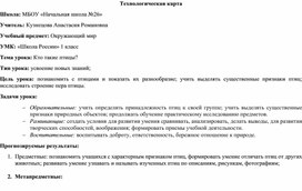 Обложка для материала Кто такие птицы? урок для 1 класса
