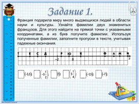 Обложка для материала 4. Координатная плоскость. Прямоугольная система координат. Вариант 2