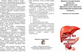 Памятка о питании до и после удаления желчного пузыря