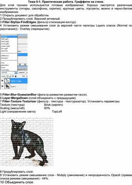 Обложка для материала Тема 5-1. Практическая работа. Граффити на стене.