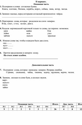 Обложка для материала Контрольно измерительный материал по русскому языку 1 класс 10