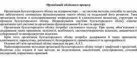 Обложка для материала Організація бухгалтерського обліку
