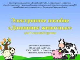 Обложка для материала Интерактивная игра "Домашние животные"