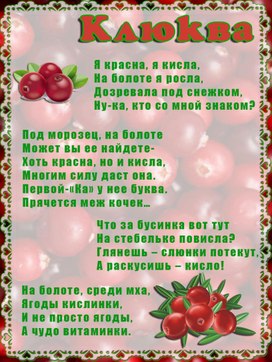 Обложка для материала клюква