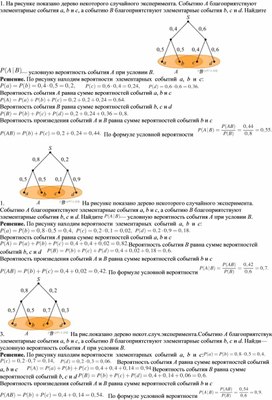 Обложка для материала Дерево случайного эксперимента в задачах ЕГЭ по математике