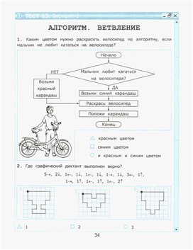 Обложка для материала по информатике тест для 2 класса