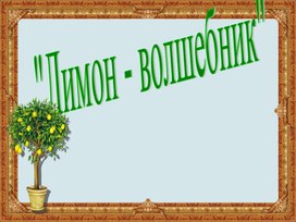 Проект лимон волшебник