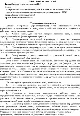Обложка для материала Основы проектирования ЛВС