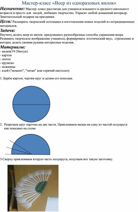 Методическая разработка внеурочного мероприятия Мастер- класс "Творческое воображение"