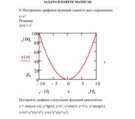 Обложка для материала ЗАДАЧА В ПАКЕТЕ MATHCAD