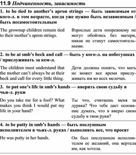 Обложка для материала АНГЛИЙСКИЙ слова зависимость