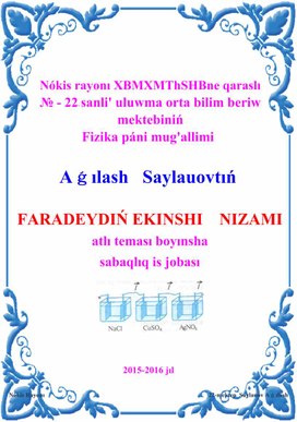 FARADEYDIN' YEKINSHI    NI’ZAMI’.