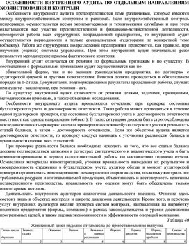 Обложка для материала ОСОБЕННОСТИ ВНУТРЕННЕГО АУДИТА ПО ОТДЕЛЬНЫМ НАПРАВЛЕНИЯМ ХОЗЯЙСТВОВАНИЯ И КОНТРОЛЯ
