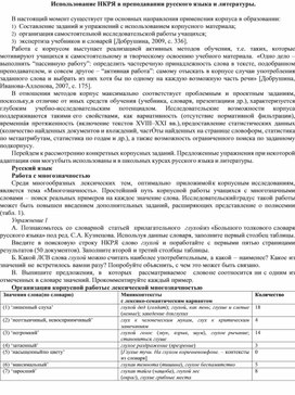 Обложка для материала Использование НКРЯ в преподавании русского языка и литературы.