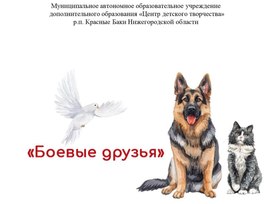 Обложка для материала Презентация. Викторина "Боевые друзья"