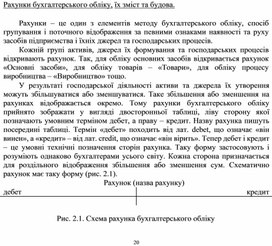 Обложка для материала Рахунки бухгалтерського обліку, їх зміст та будова