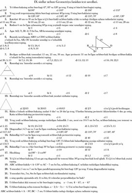 9-KLASS ALGEBRA