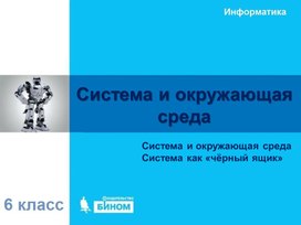 Обложка для материала Система и окружающая среда