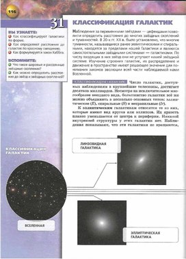Обложка для материала астрономия 10-11 кл_классификация галактик
