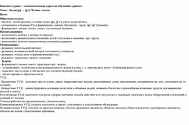 Технологическая карта урока русского языка в период обучения грамоте 1 класс