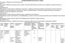 Конспект урока "Природа и  наша безопасность" по окружающему миру в 3 классе