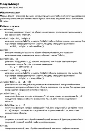 Обложка для материала Модуль Graph.doc